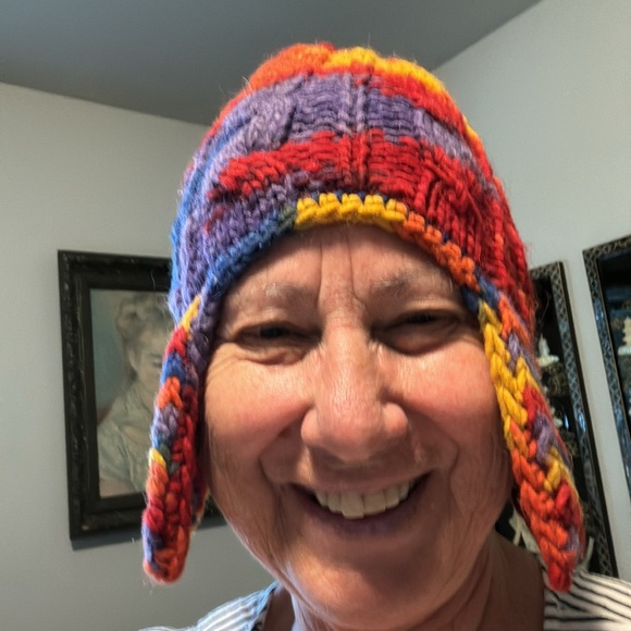Handmade Multicolored Hat. - Picture 2 of 2